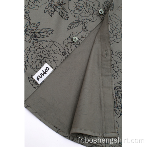 Chemise formelle à manches longues et coupe slim unie